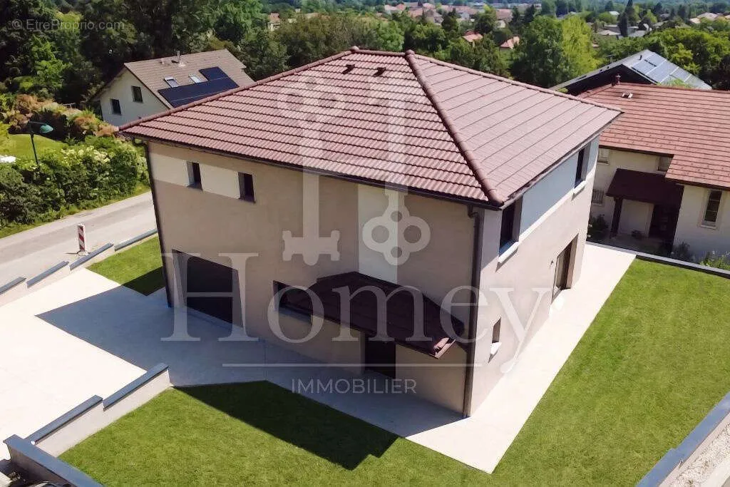 Vista aerea - New House with Panoramic View in Echenevex