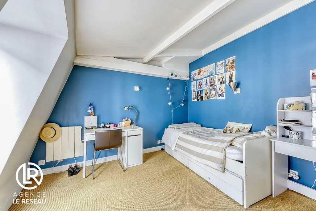 Chambres - Duplex Familial avec Charme Ancien à Boulogne-Billancourt