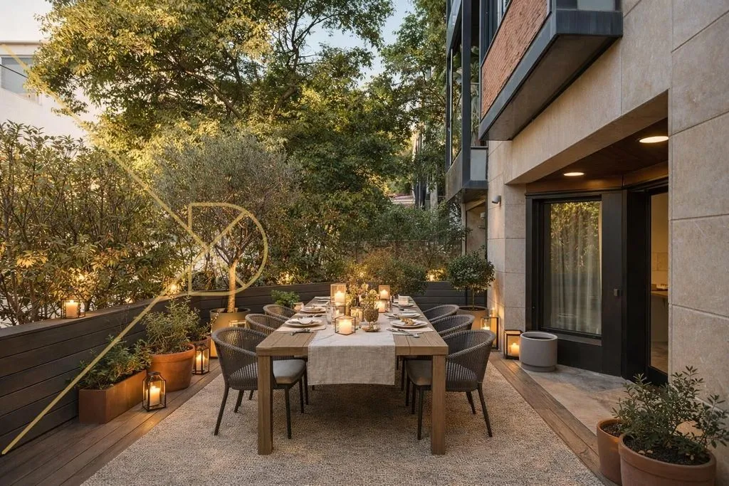 Terrasse - Contemporary Adjoined House with Pool in Sarrià