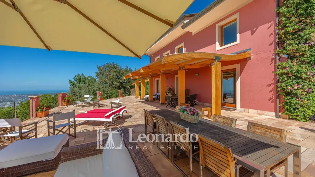 Terrasse - Villa with Sea View in Massarosa