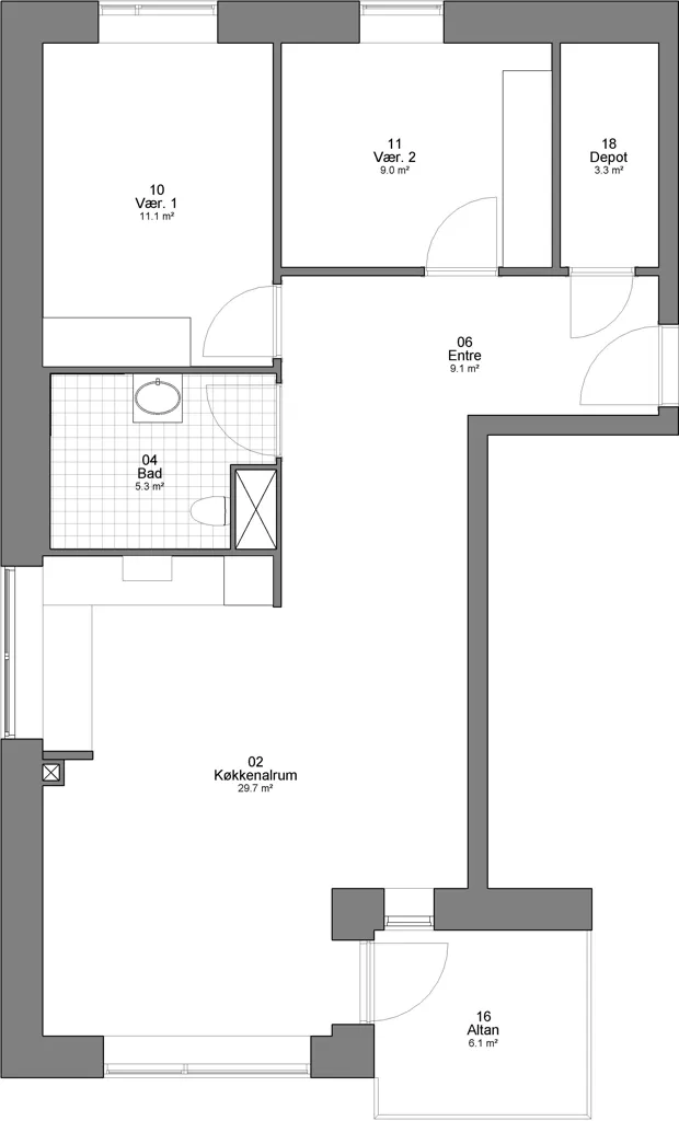 Appartement 3 pièces à Varde