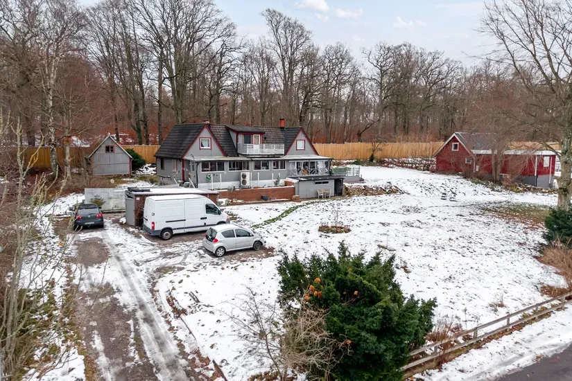 Vue aérienne - Spacious Villa with Large Garden in Hanaskog