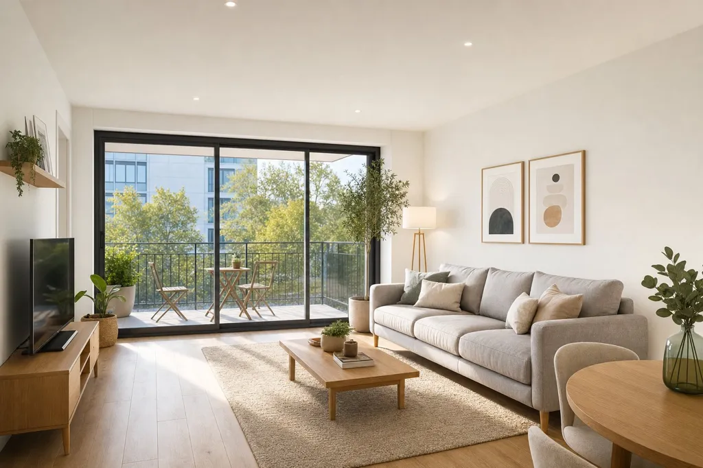 Soggiorno - New 3-Bed Flat with Balcony in Villejuif