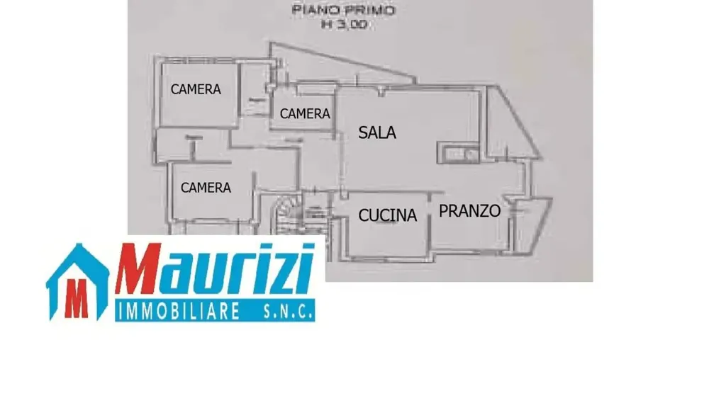 Plan - Twin-Unit Apartment with Garden in Florence