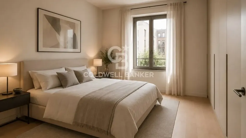 Chambres - Rearranged Apartment with Balcony in Milan