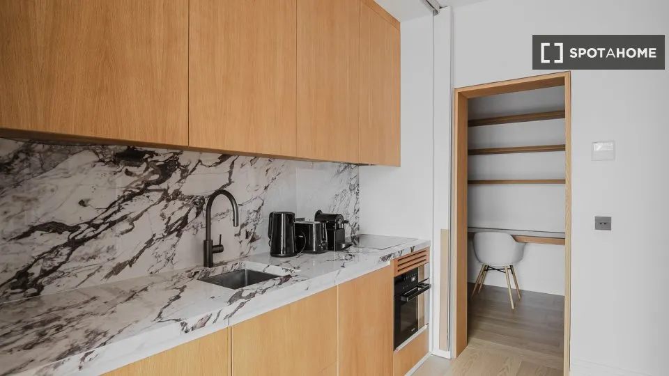 Cuisine - Appartement 1 Pièce dans le Triangle d'Or, Paris