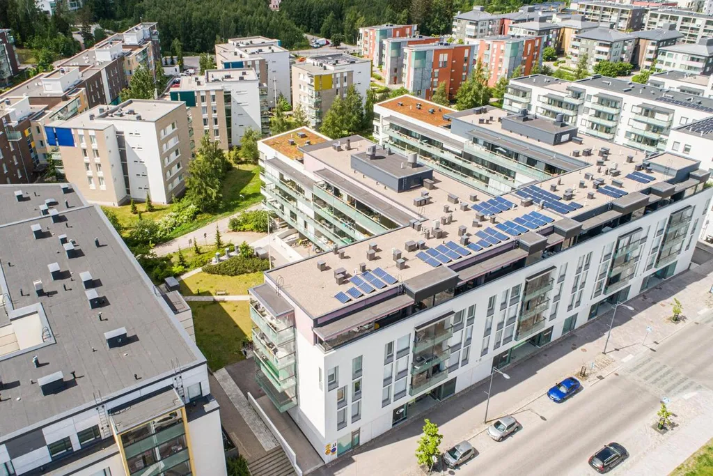 Õhuvaade - Spacious Apartment with Balcony in Suurpelto, Espoo