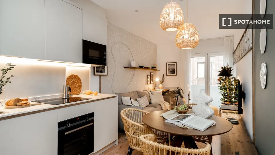 Cucina - 1-Bedroom Apartment with Balcony in Lista, Madrid
