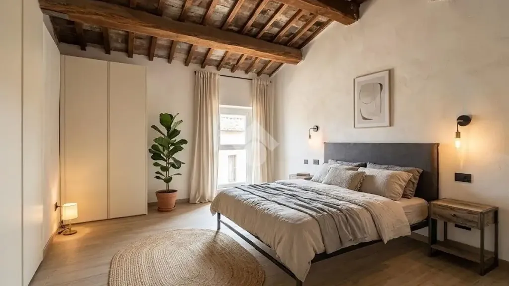 Chambres - Contemporary Trilocale in Viterbo's Historic Centre