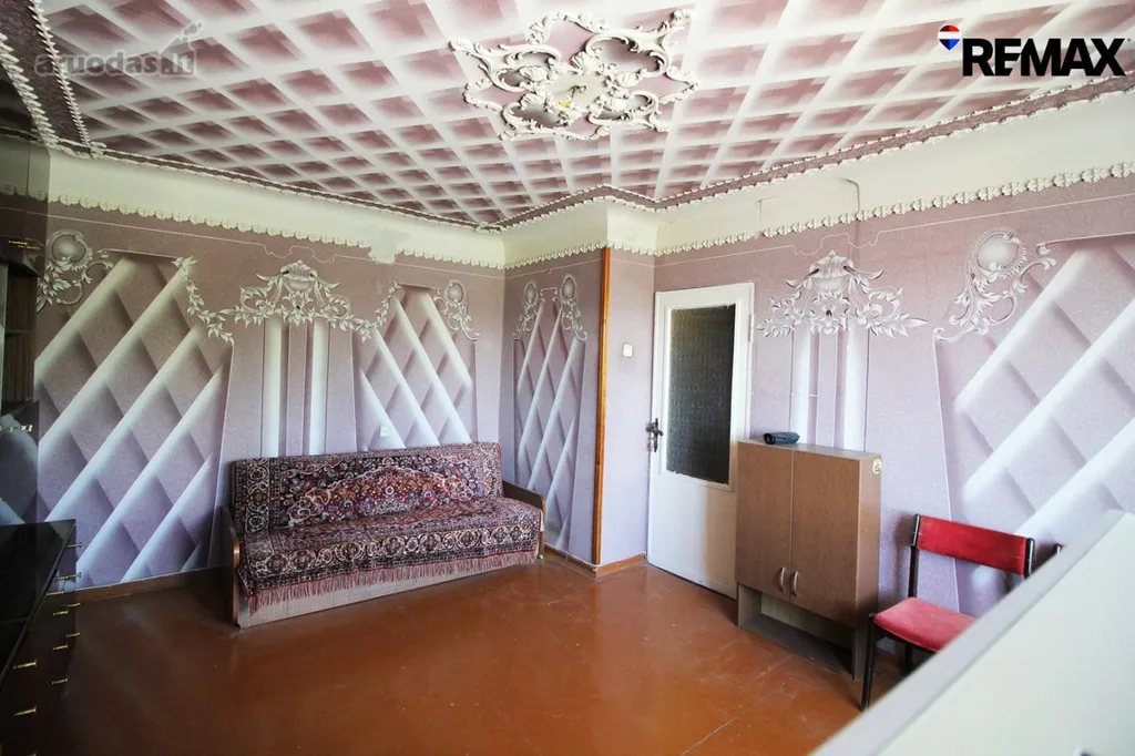 Living Room - 3-Bedroom Apartment with Balcony in Šiauliai Centre