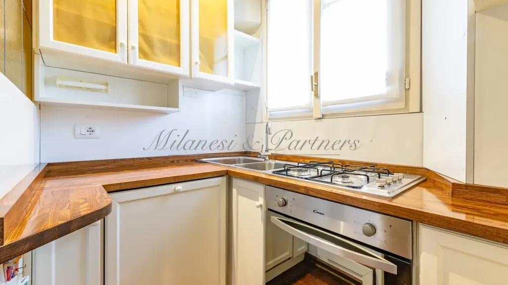 Cuisine - Bilocale with Balcony in Bergamo