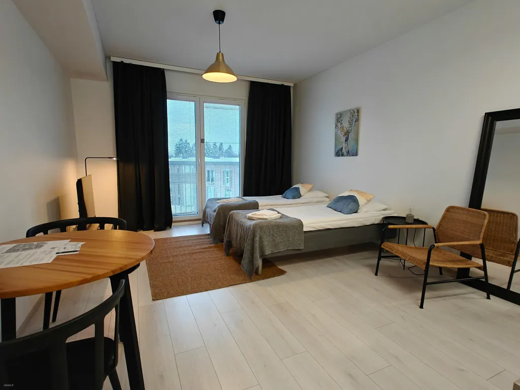 Camere da letto - Studio Apartment with Balcony in Oulu