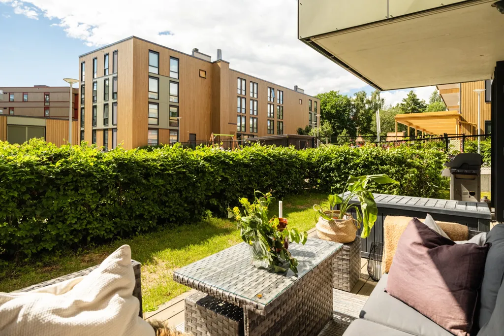 Garden - 3-Bedroom Apartment with Garden Access in Oslo