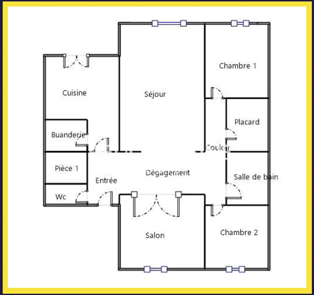 Floor Plan - Apartment with Garage in Avranches