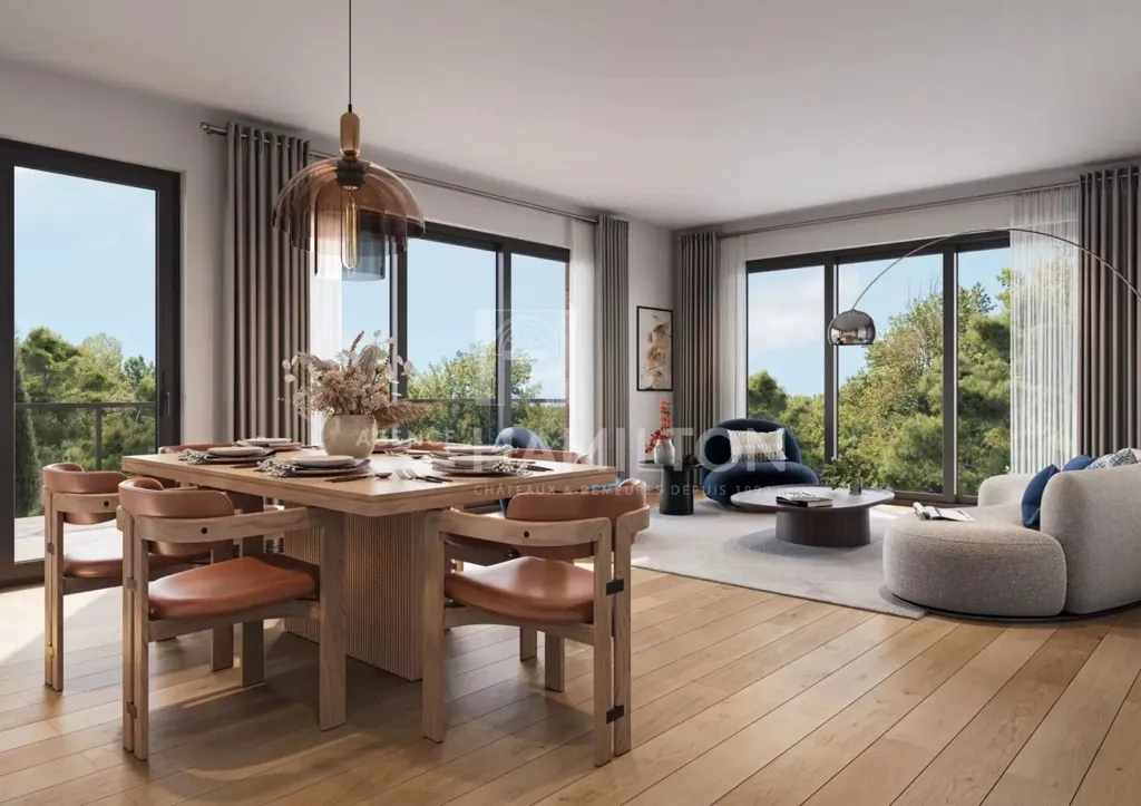 Salle à manger - Duplex Apartment with Garage, Golf View in Bastide