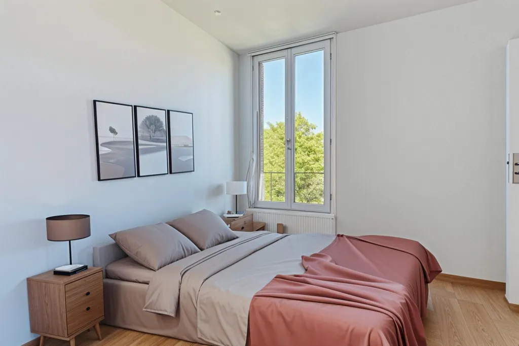 Chambres - Appartement Rénové au Dernier Étage à Les Lilas
