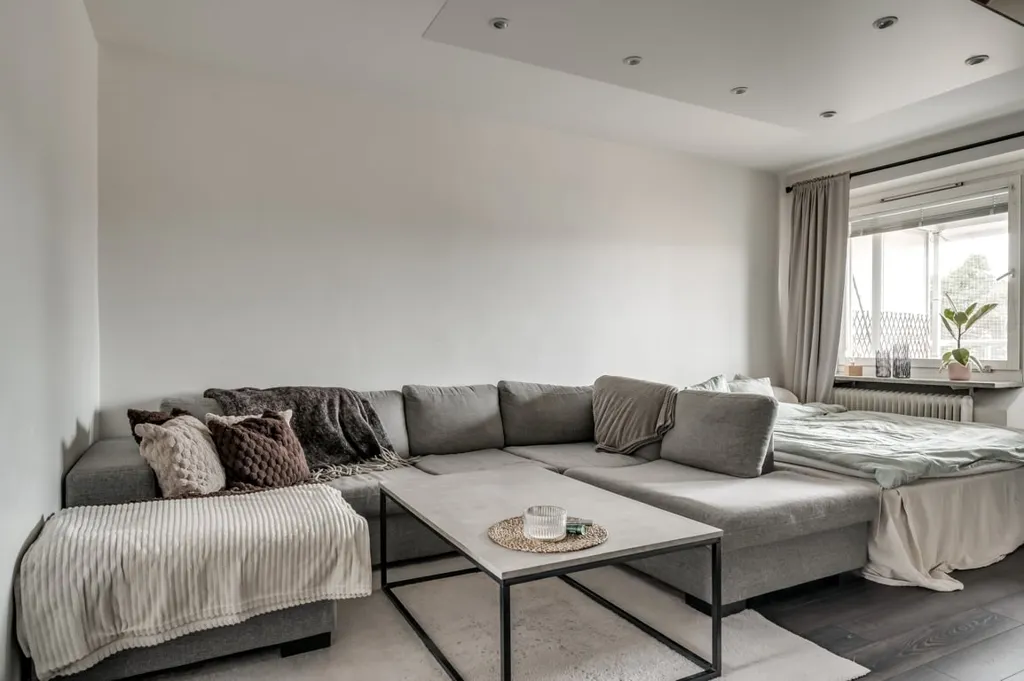 Soggiorno - Apartment with Large Balcony in Skövde