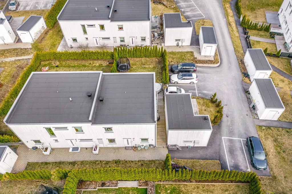 Vista aerea - Two-Storey Apartment with Panoramic Views in Glömsta