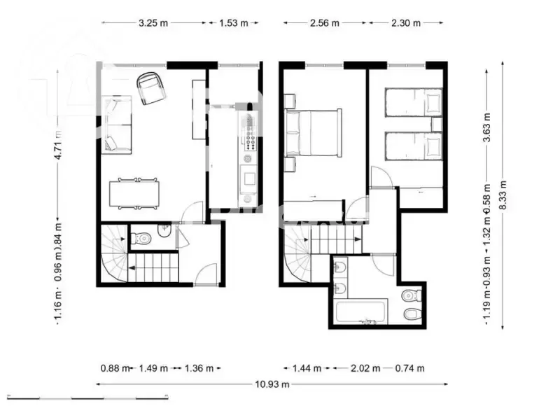 Plaan - Duplex with Private Garage in Madrid