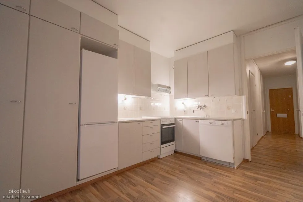 Köök - Apartment with Balcony in Lauste, Turku