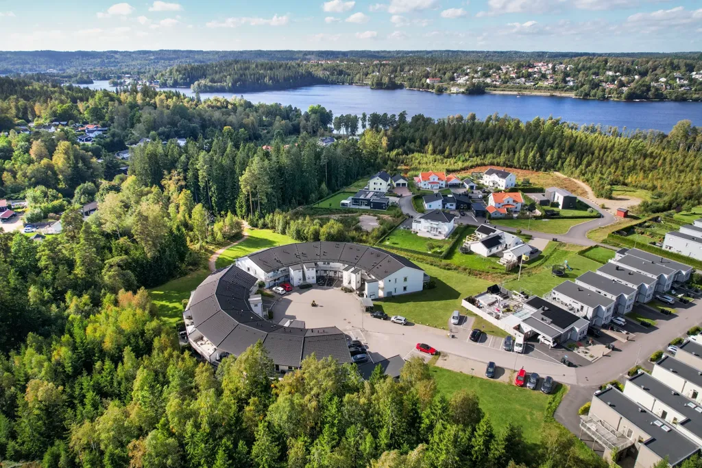 Vue aérienne - Corner Flat with Balcony in Lyckebo Sjöstad