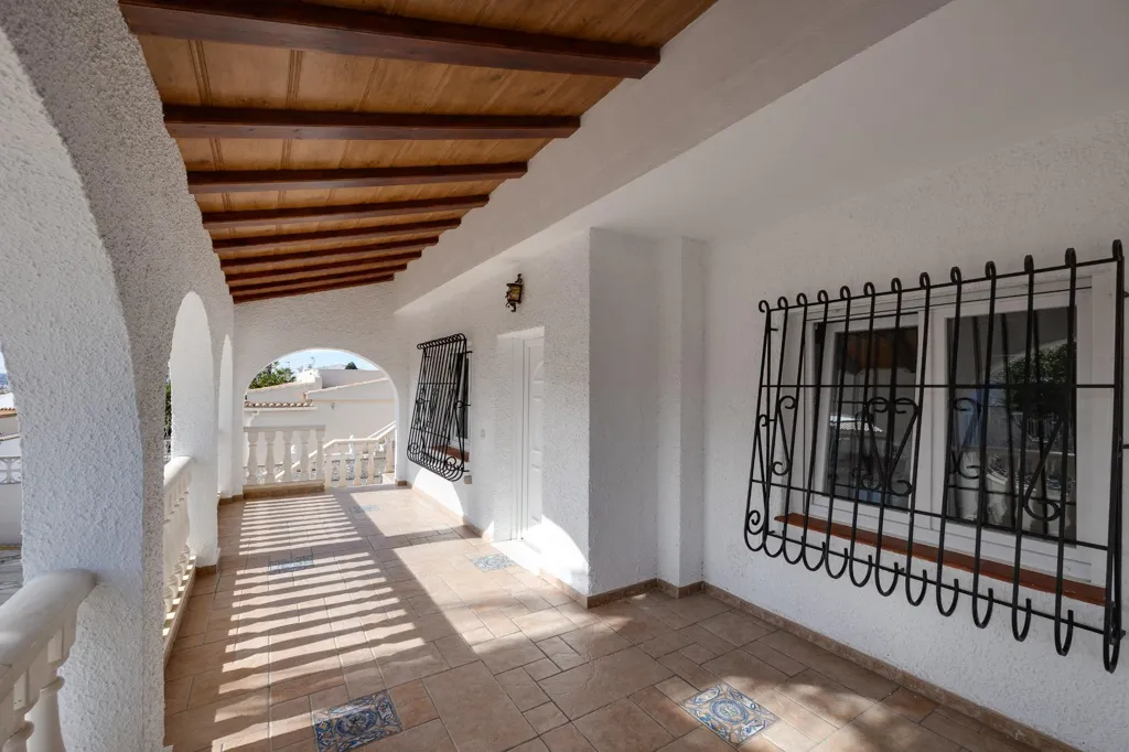 Terrace - Chalet with Pool and Sea View in El Chaparral