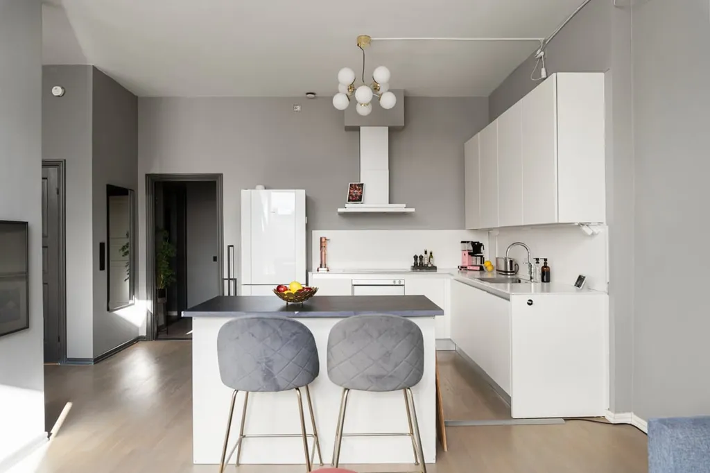 Köök - Penthouse with Impressive Ceiling Height in Fridhemsplan