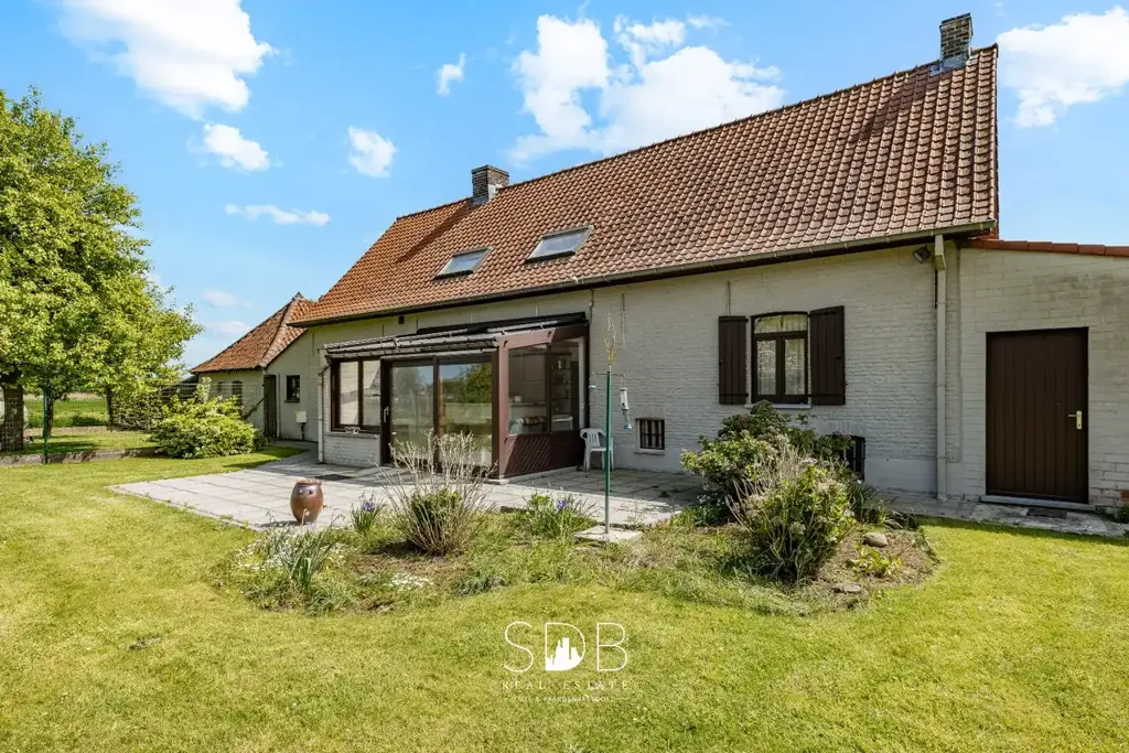 Extérieur - Hoeve Authentique avec Grasland à Waregem