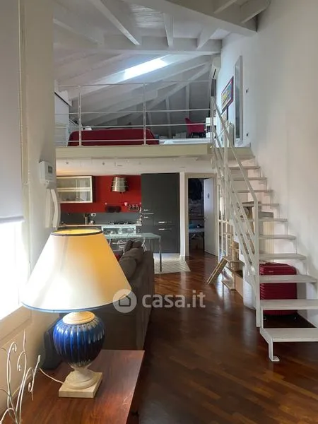 Séjour - Rustic Trilocale with Balcony in Piacenza