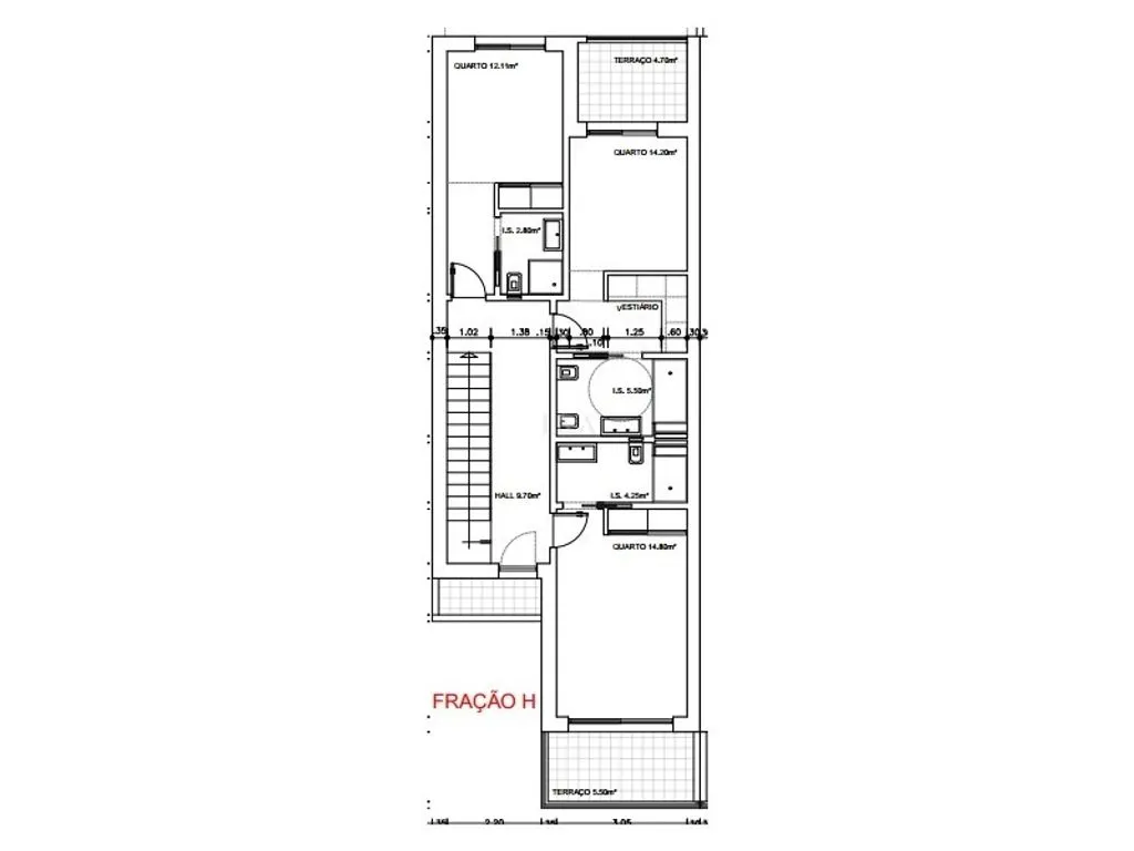 Floor Plan - Semi-Detached Villa with Pool in Vila Real de Santo António