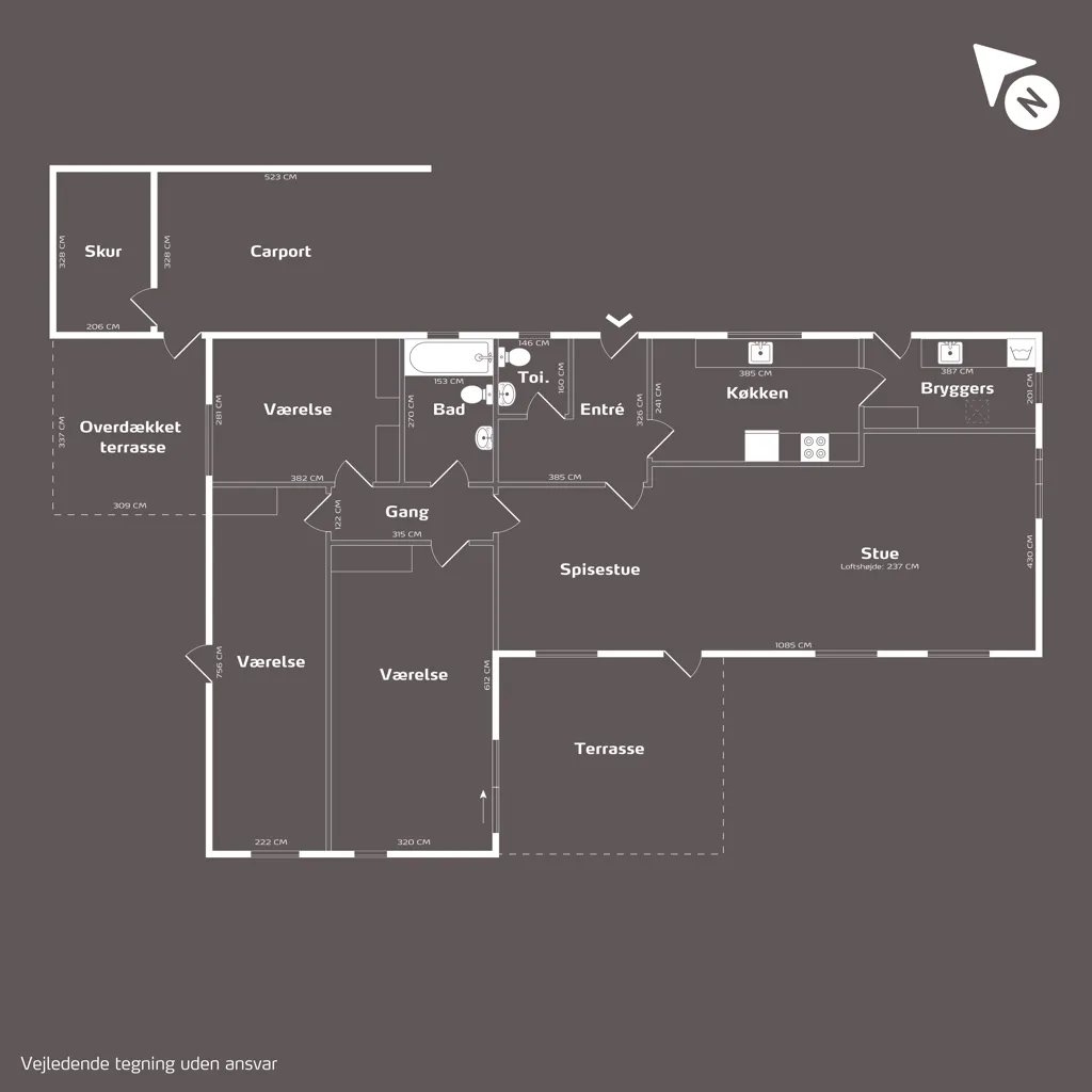 Plaan - Well-Maintained Villa with Carport in Viborg