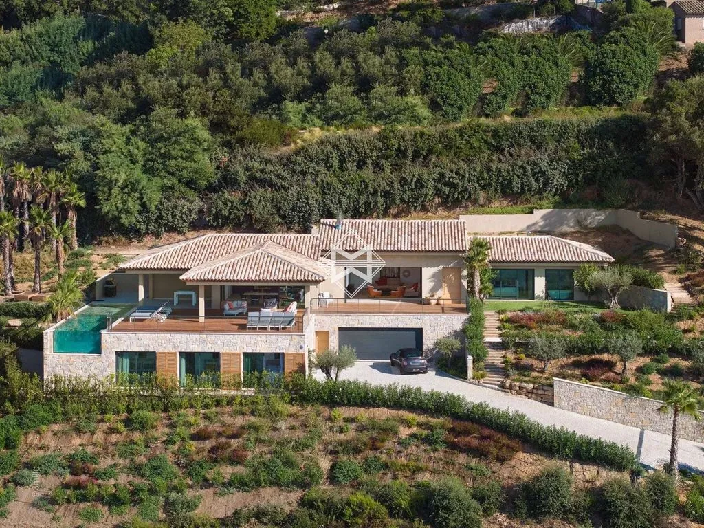 Vista aerea - Luxury Villa with Sea View in Grimaud