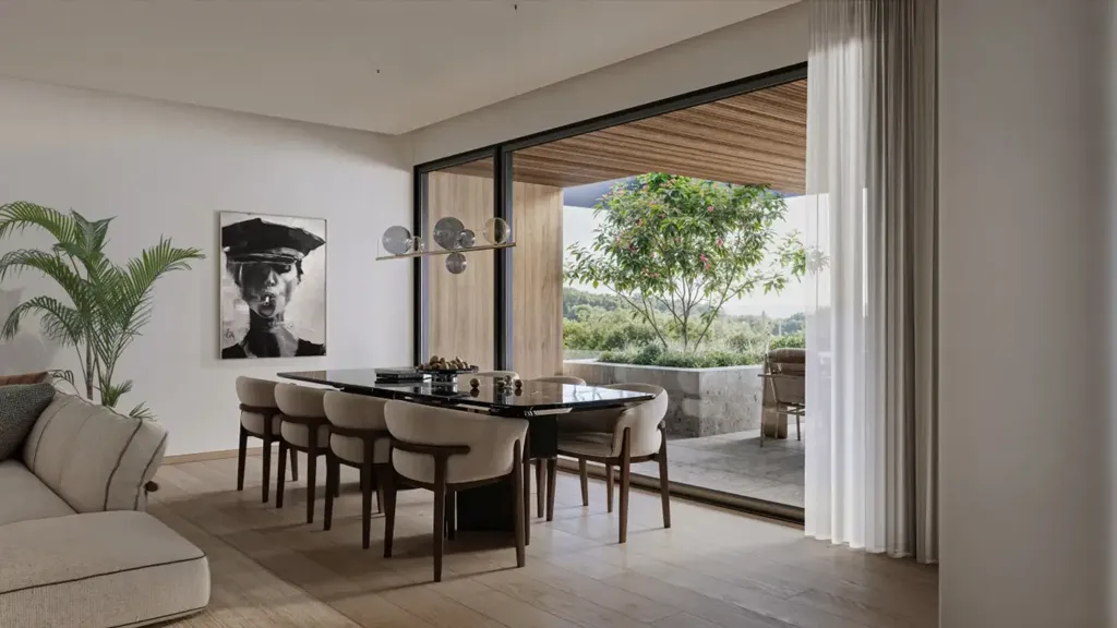 Dining Room - Two-Level Apartment with Garden in Montebelluna