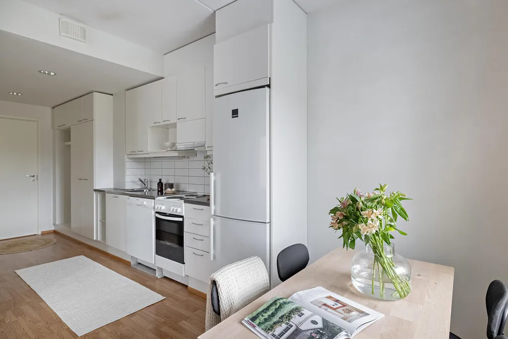 Cuisine - Apartment with Balcony and Sauna in Kaakkuri