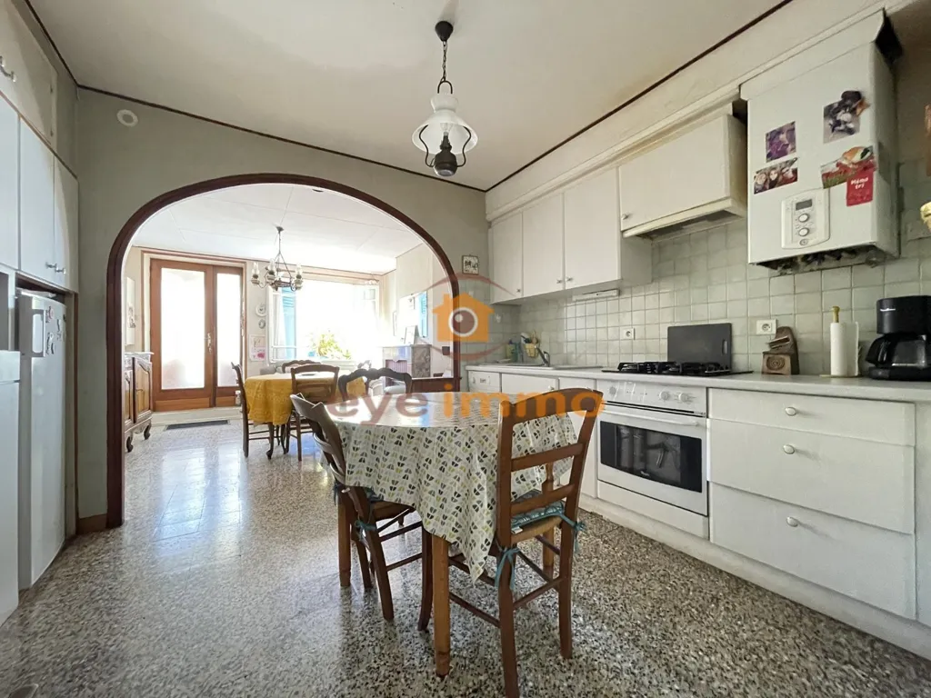 Kitchen - Rustic House with South-Facing Courtyard in Lespignan
