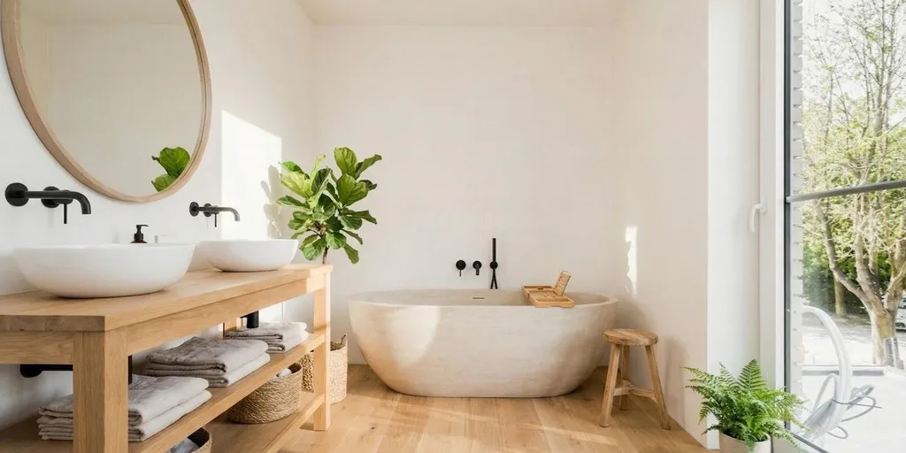 Salles de bain - Nouvelle Construction avec Carport à Sleidinge