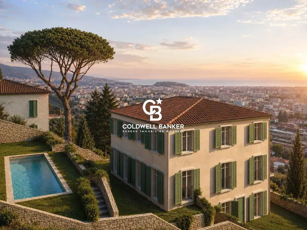 Õhuvaade - New Duplex with Sea View in Nice Mont Boron