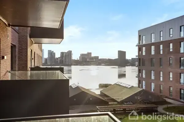 Balcon - Apartment with Harbour View in Nørresundby