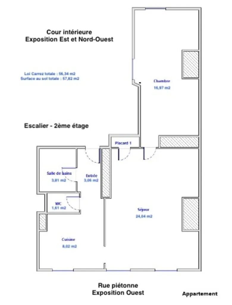 Plaan - Charming T2 Apartment in Rennes Centre