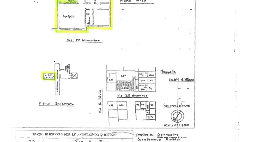 Plan - Central Apartment with Triple Exposure in Falconara Marittima
