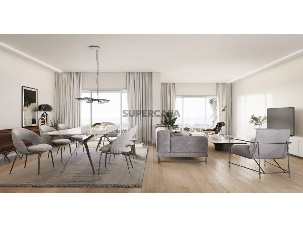 Söögituba - Modern Apartment with River View in Barreiro