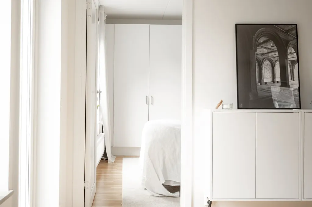 Bedrooms - Modern Apartment with Terrace in Kvarnbyn