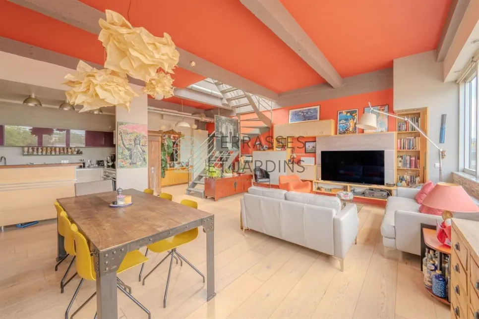 Sala da pranzo - Loft with Rooftop in Les Lilas