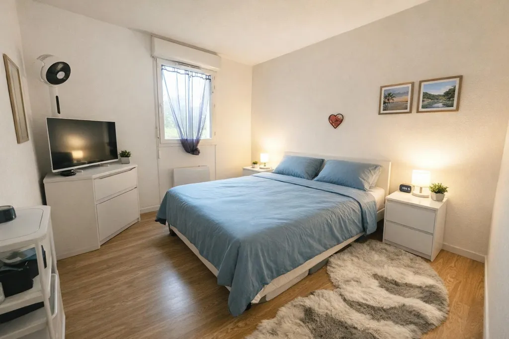 Chambres - Appartement T2 avec Terrasse à Trélissac