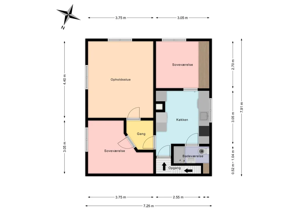 Plan - 3-Bedroom Flat with Parking on Resenvej, Skive