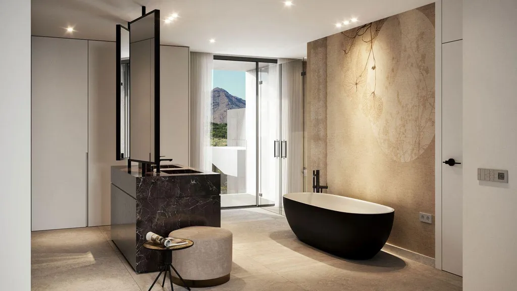 Salles de bain - Luxury Apartment with Pool in Casares