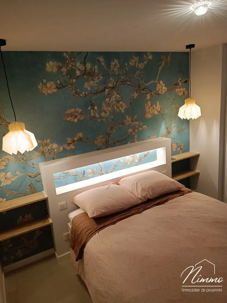 Chambres - Appartement Rénové avec Parking à Nîmes