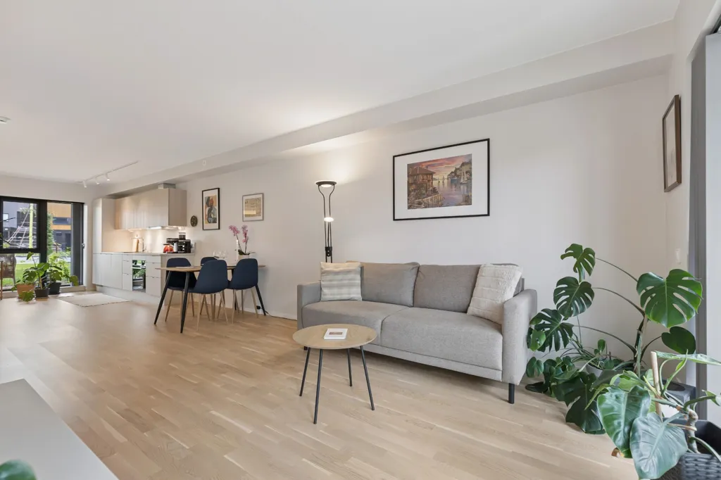 Living Room - Modern Flat with Lift and Garage in Karmøy