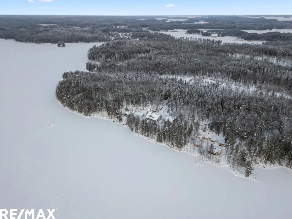 Vista aerea - Geothermal House with Private Beach in Taipalsaari