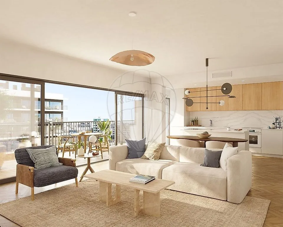 Séjour - New Luxury Flat with Balcony in Faro